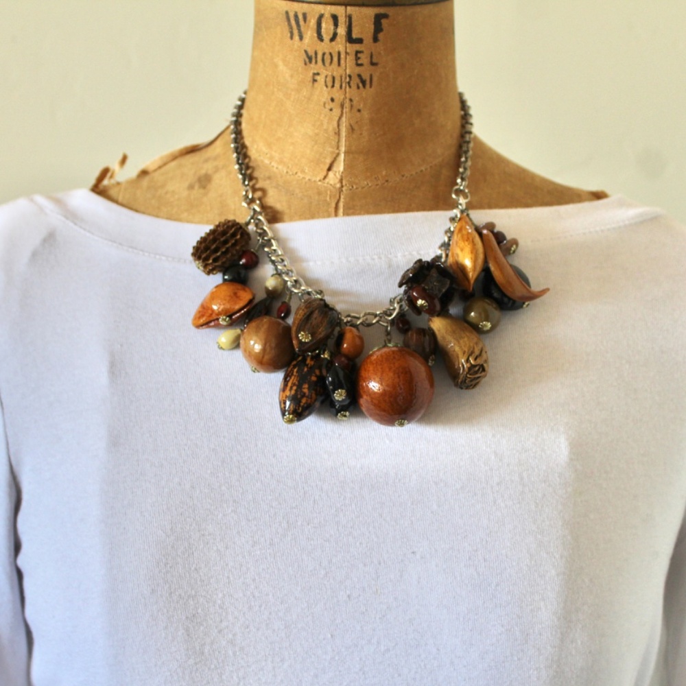 Vintage Nut Necklace